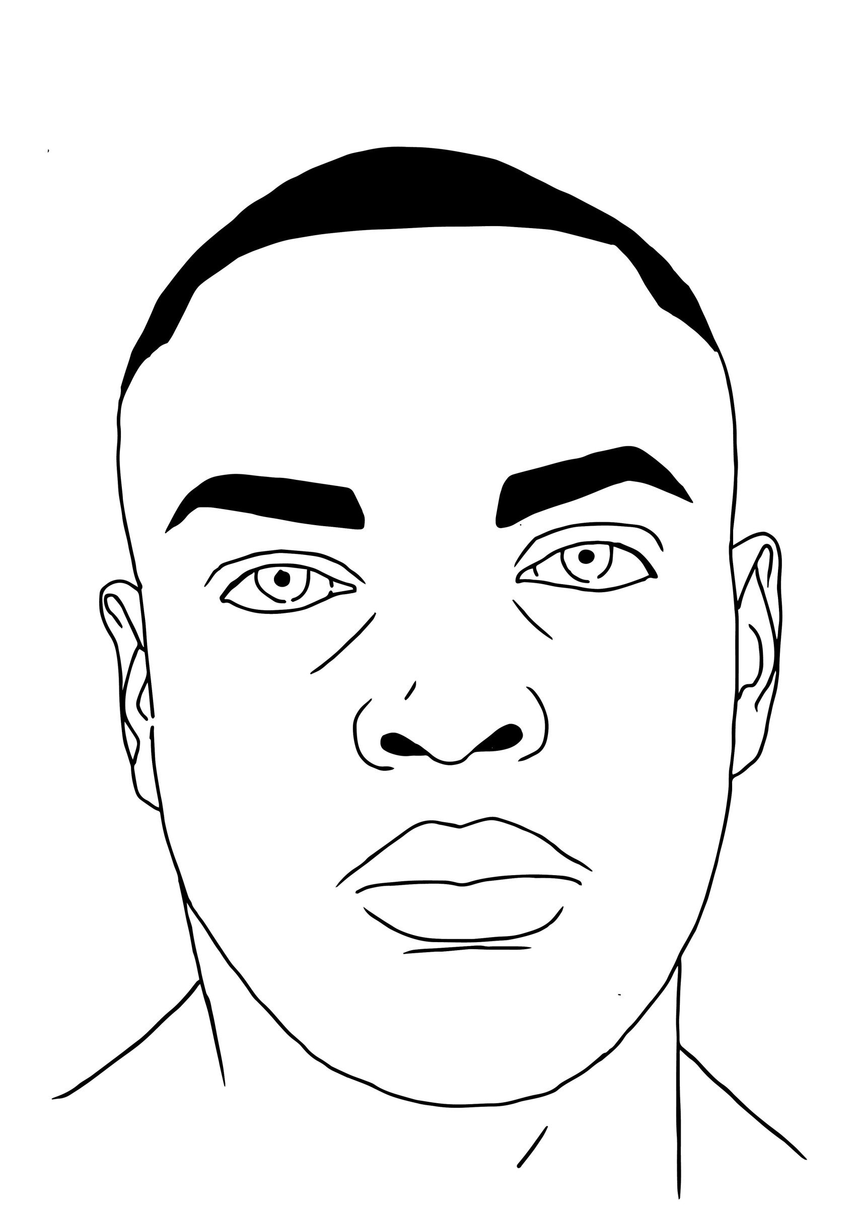 Face outline. Как нарисовать мен фейс. ЗХС фейс эскиз. Man face illustration. Plain face.